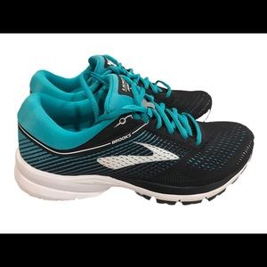 Brooks Womens Launch 5 Green Running Shoes Lace Up Low Top Size 8.5 B